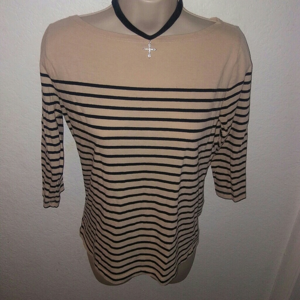 Forever21 short sleeve stipe top